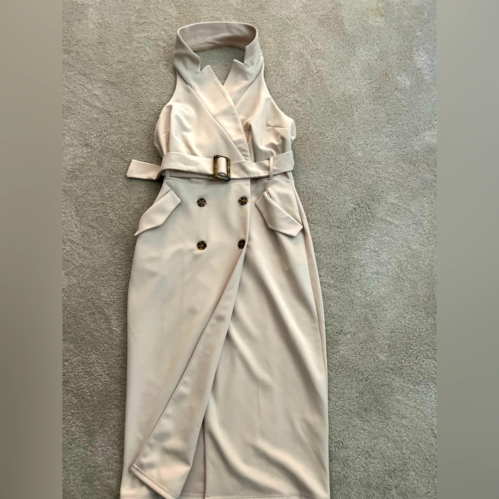 Halter style wrap dress